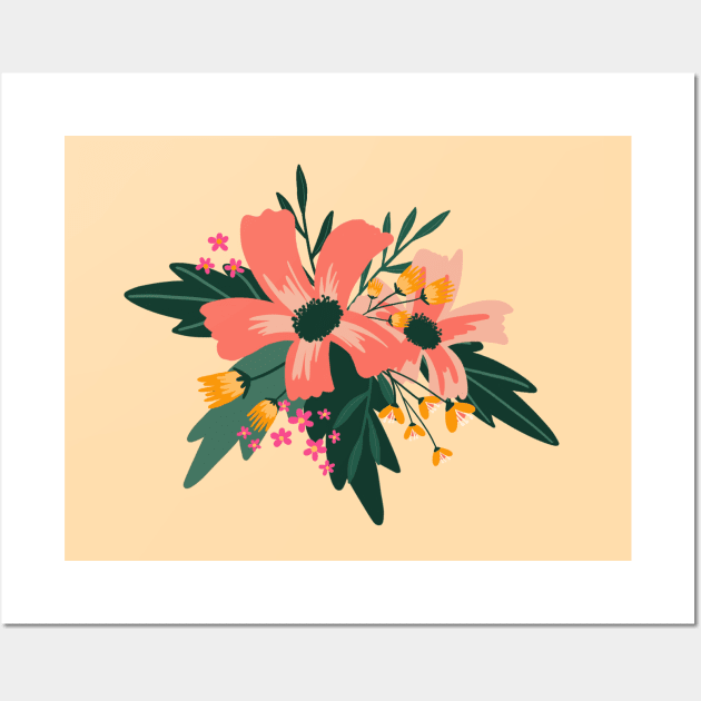 Flower bouquet Wall Art by Chigurena